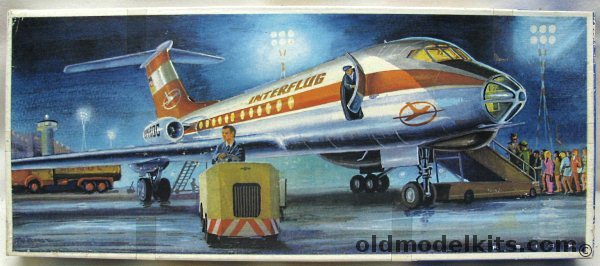 KVZ 1/100 Tu-134 'Crusty' Aeroflot Decals - Interflug Boxart plastic model kit